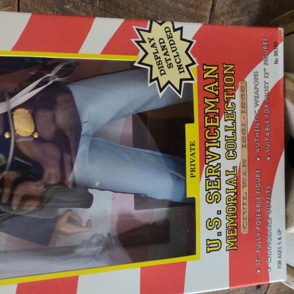 New Vintage 1996 U.S. Serviceman Memorial Collection Private Civil War Figure - Picture 4 of 8